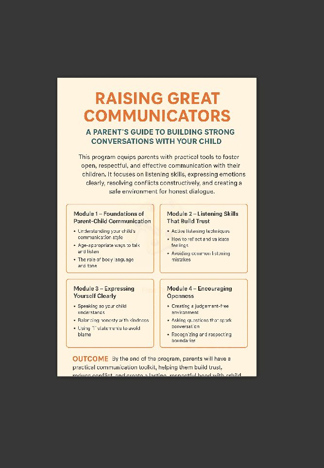 Raising Great Communicators: A Parent’s Guide to Building Strong Conversations with Your Child